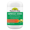 Nature's Way Ginkgo 2000 Brain & Memory 120 Tablets - BeeVitamins