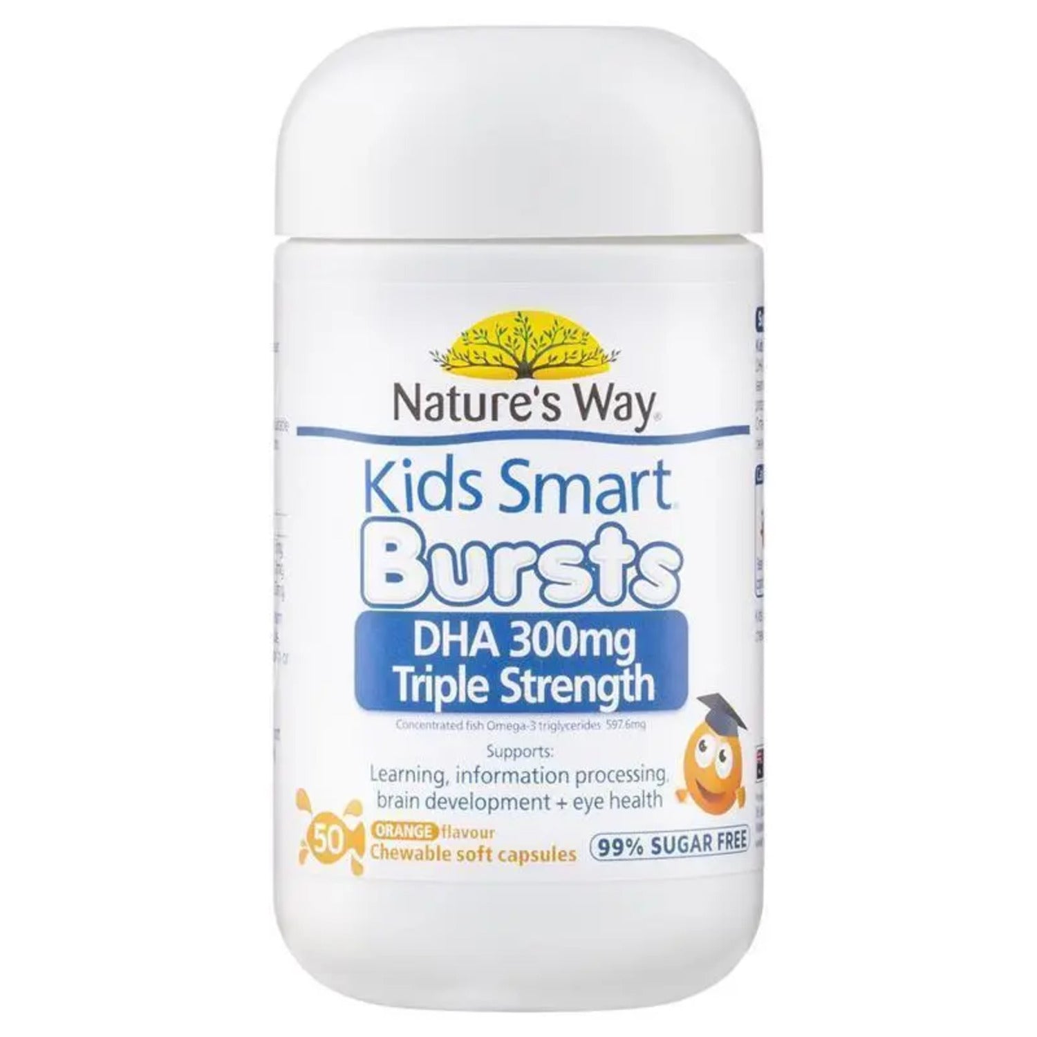 Nature's Way Kids Smart DHA 300mg Triple Strength 50 Soft Capsules - BeeVitamins