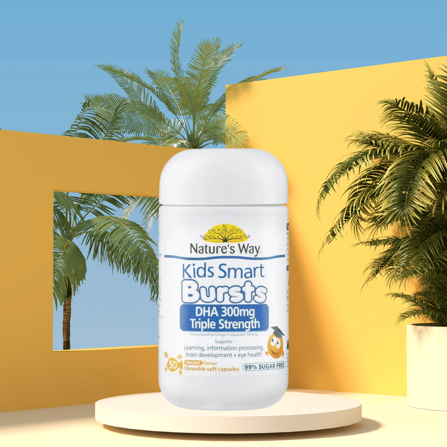 Nature's Way Kids Smart DHA 300mg Triple Strength 50 Soft Capsules - BeeVitamins