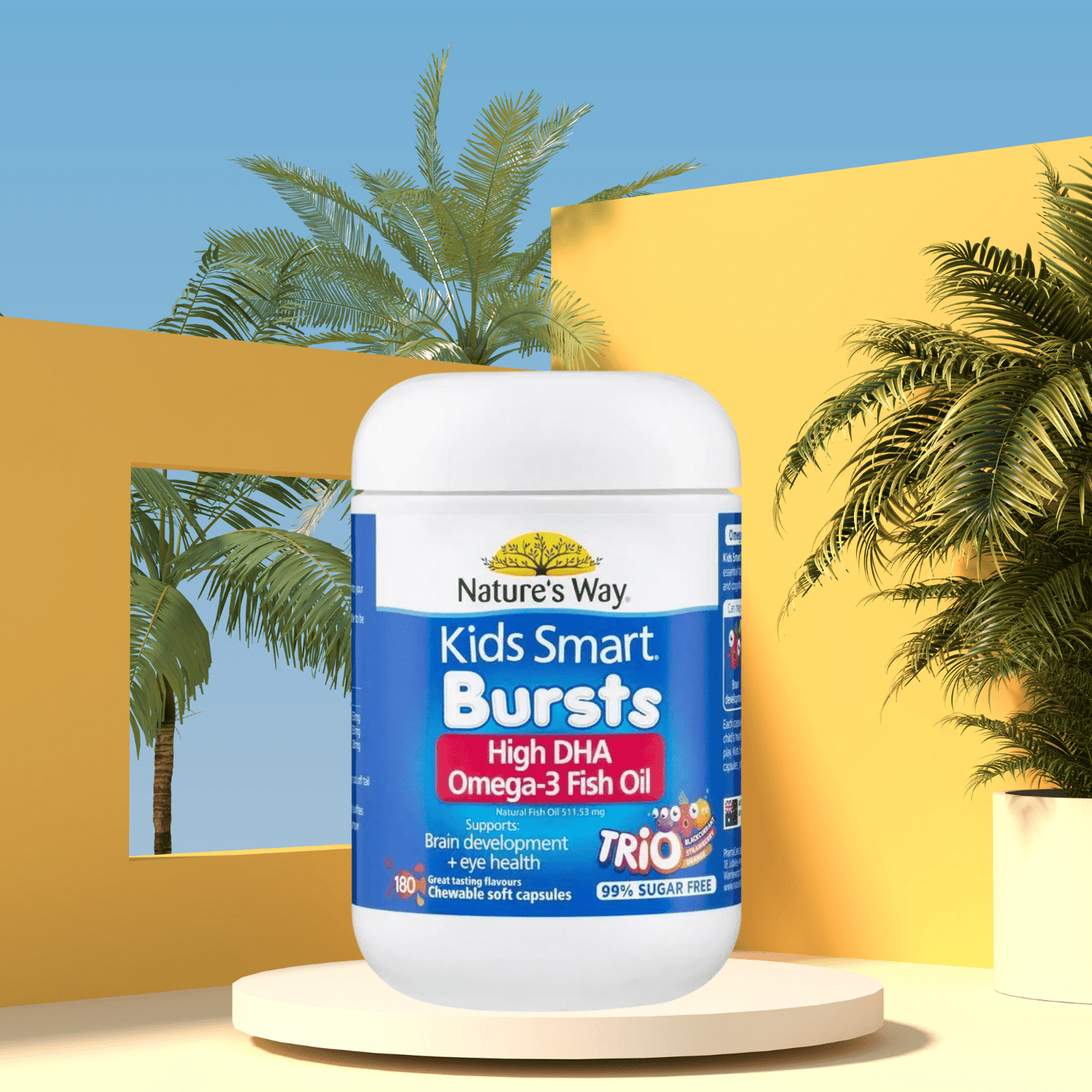 Nature's Way Kids Smart Omega 3 Fish Oil Trio 180 Capsules - BeeVitamins