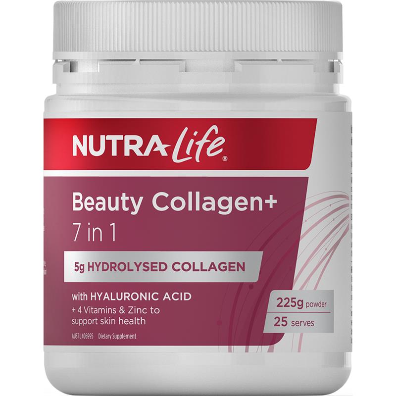 Nutralife Beauty Collagen+ 7 in 1 225g Powder - BeeVitamins