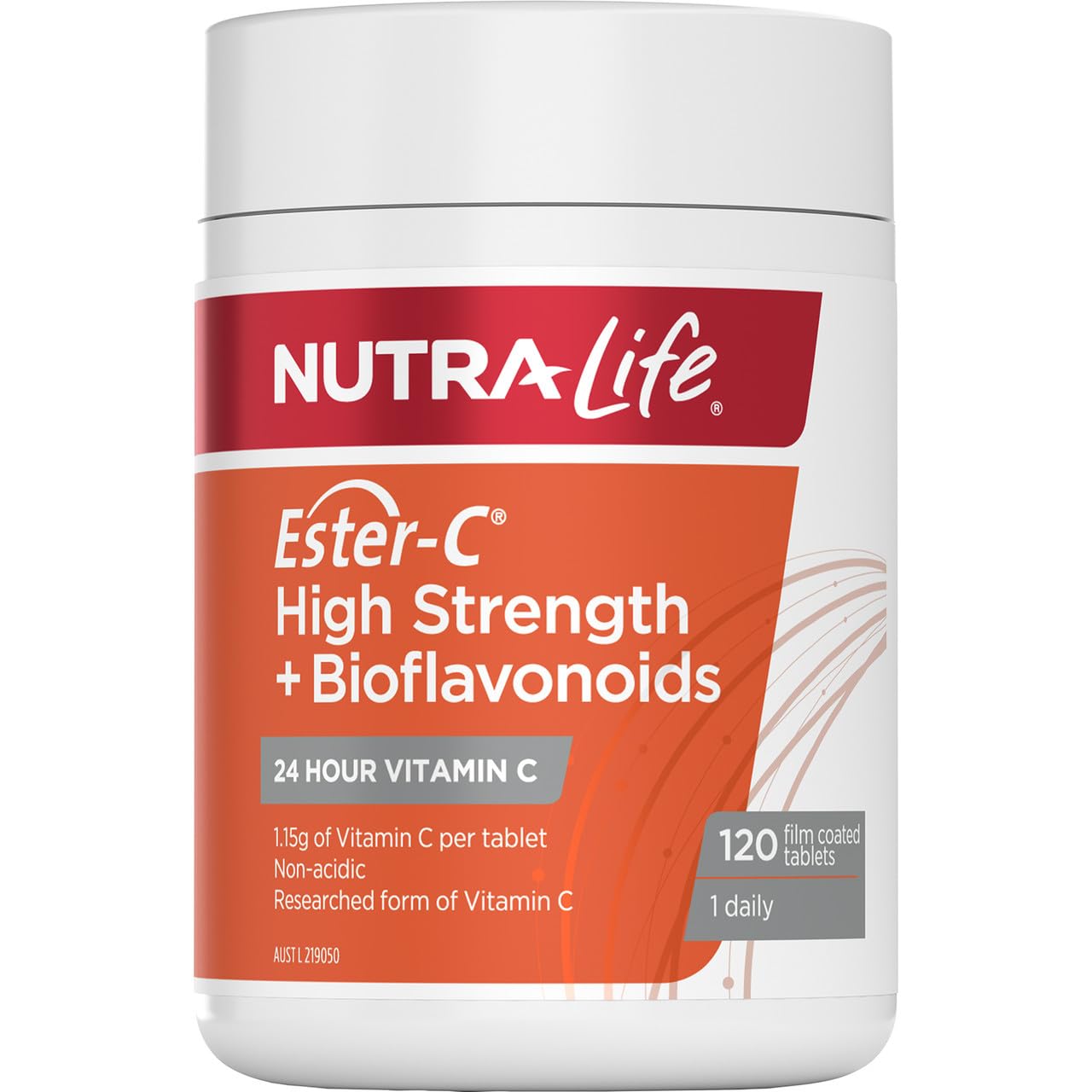 NutraLife Ester - C High Strength+ Bioflavonoids 120 Tablets - BeeVitamins
