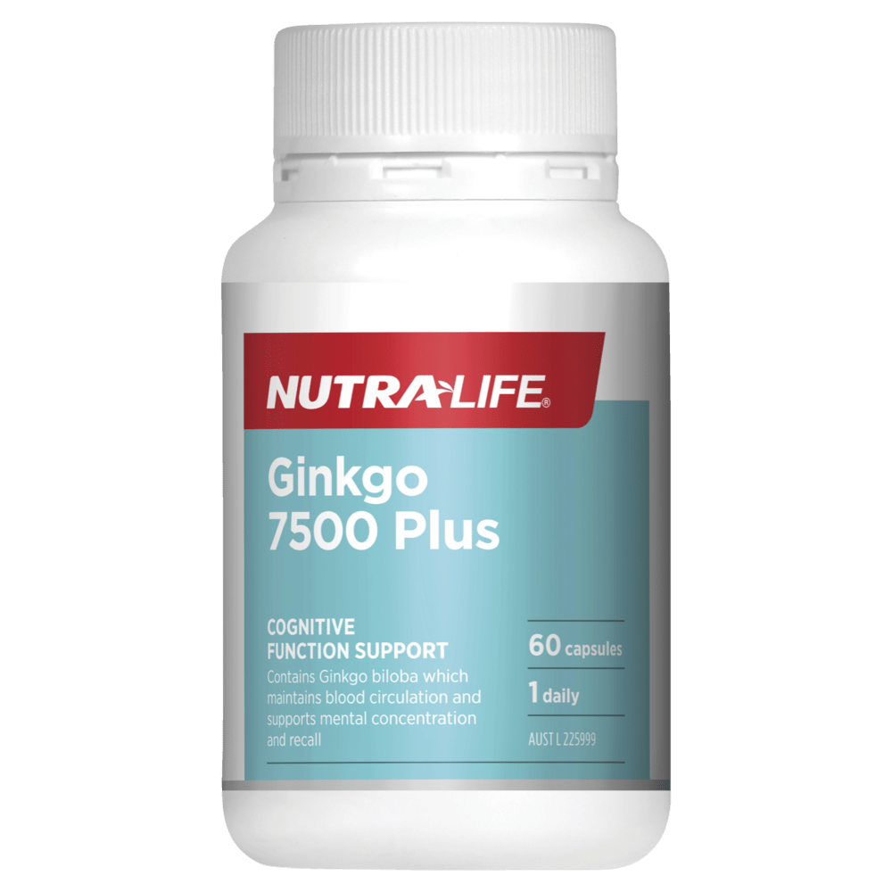 Nutralife Ginkgo 7500 60 Capsules - BeeVitamins