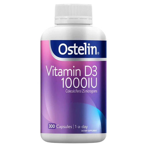 Ostelin Vitamin D3 1000IU / 300 Capsules - BeeVitamins