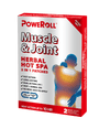 PoweRoll Muscle & Joint Herbal Hot Spa 2 IN 1 Patches 2Pcs - BeeVitamins
