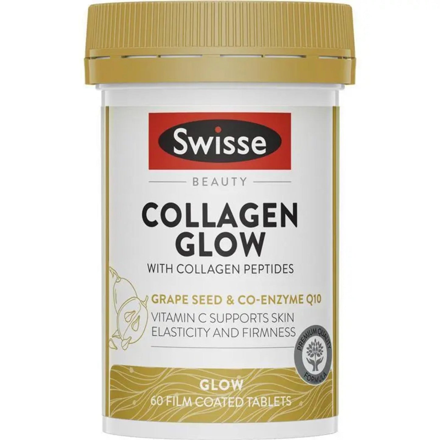 Swisse Beauty Collagen Glow With Collagen Peptides 60 Tablets - BeeVitamins