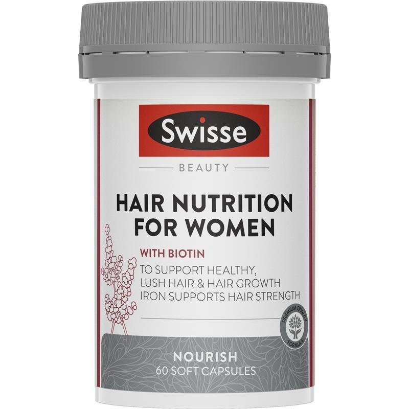 Swisse Hair Nutrition For Women 60 Capsules - BeeVitamins