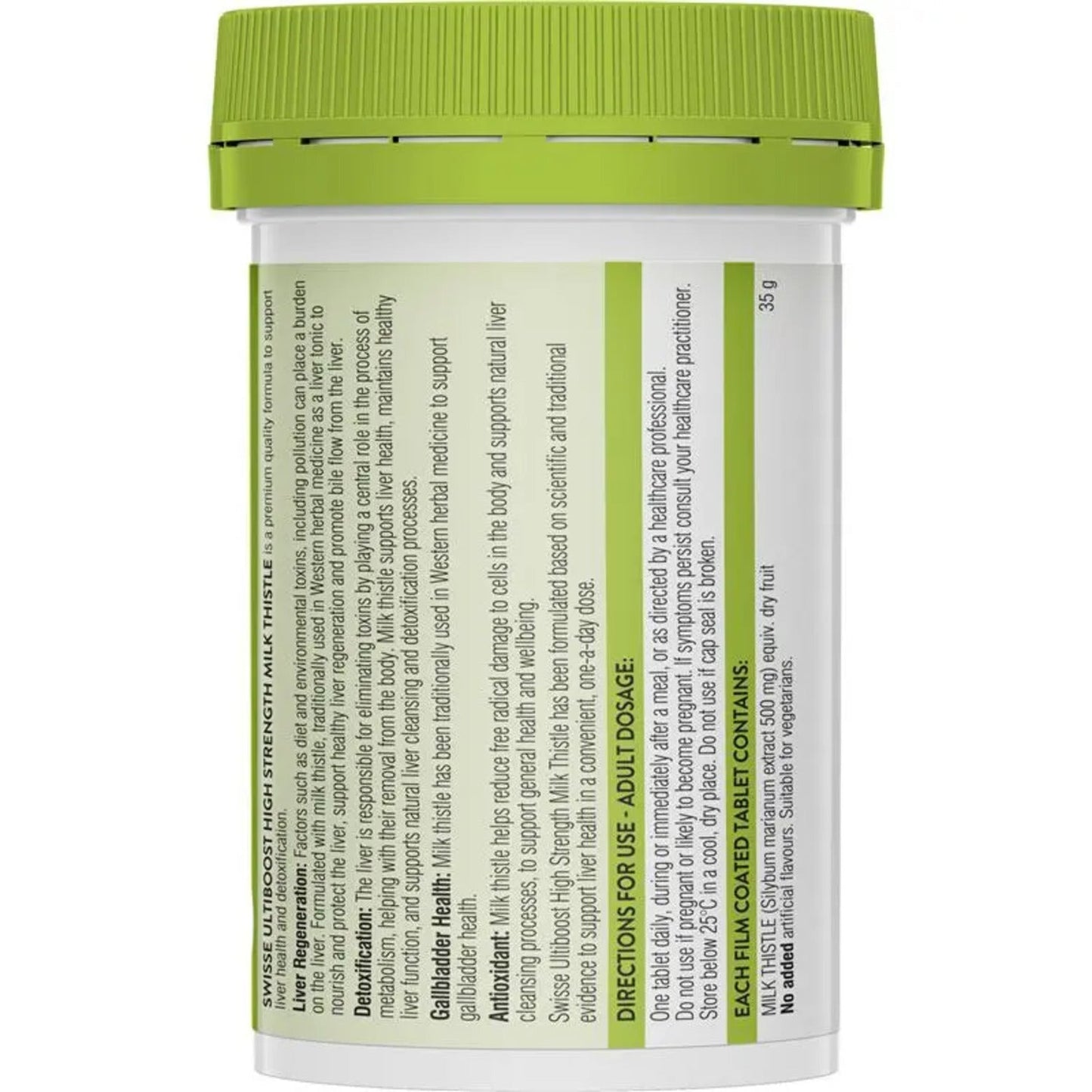 Swisse High Strength Milk Thistle 35000mg 60 Tablets - BeeVitamins