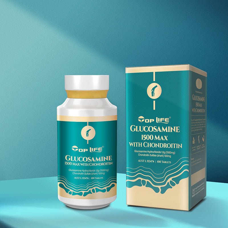 Top Life Glucosamine 1500 Max with Chondroitin - 100 Capsules - BeeVitamins