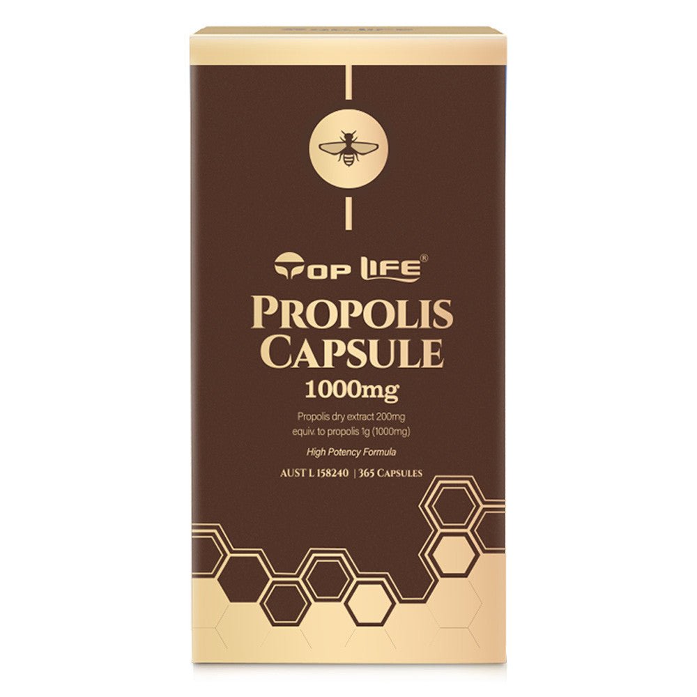 Top Life Propolis Capsule 1000mg - 365 Capsules - BeeVitamins