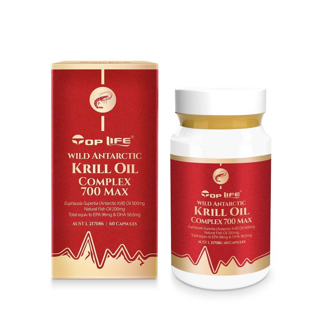 Top Life Wild Antarctic Krill Oil Complex 700Max 60 Capsules - BeeVitamins
