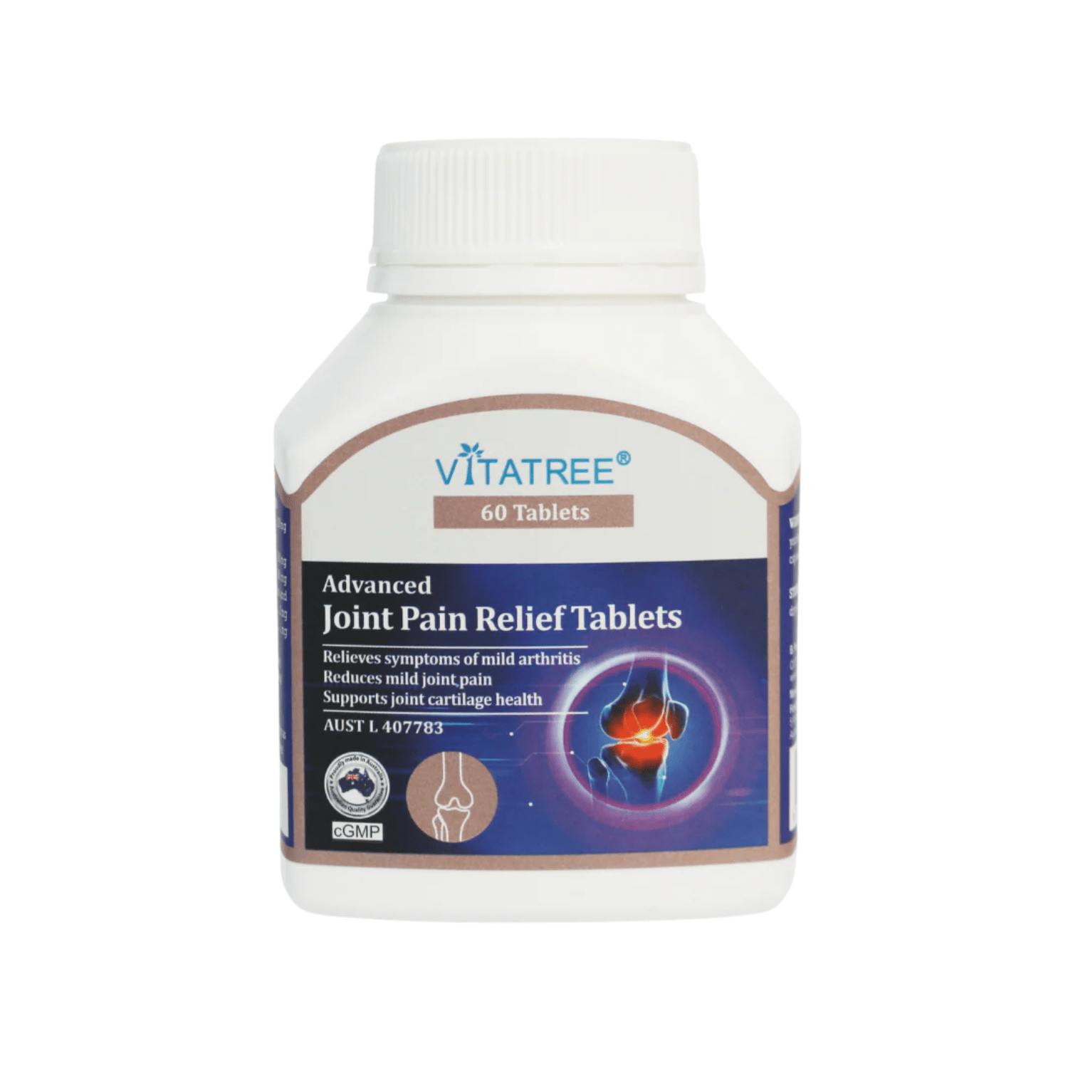 Vitatree Advanced Joint Pain Relief 60 Tablets - BeeVitamins