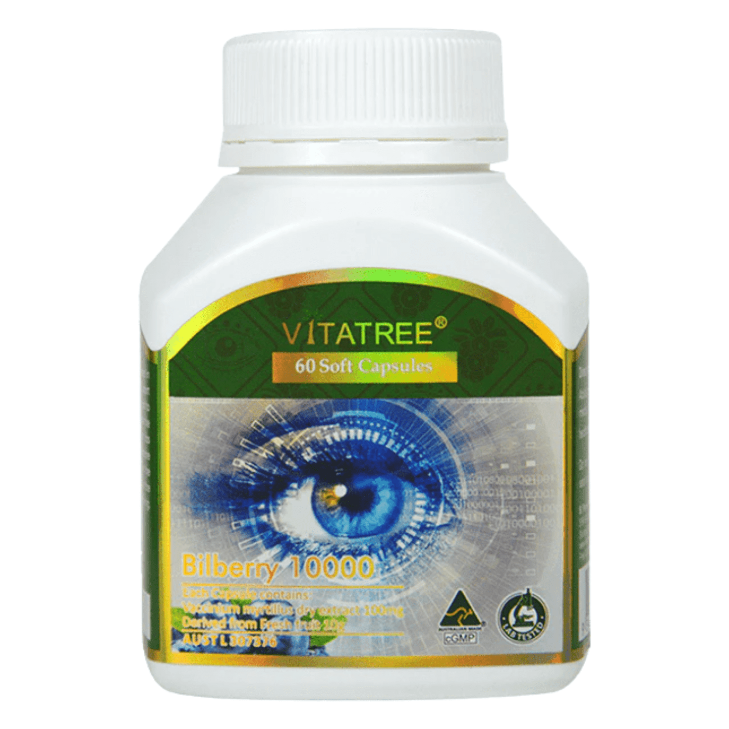 Vitatree Bilberry 10000mg / 60 Capsules - BeeVitamins