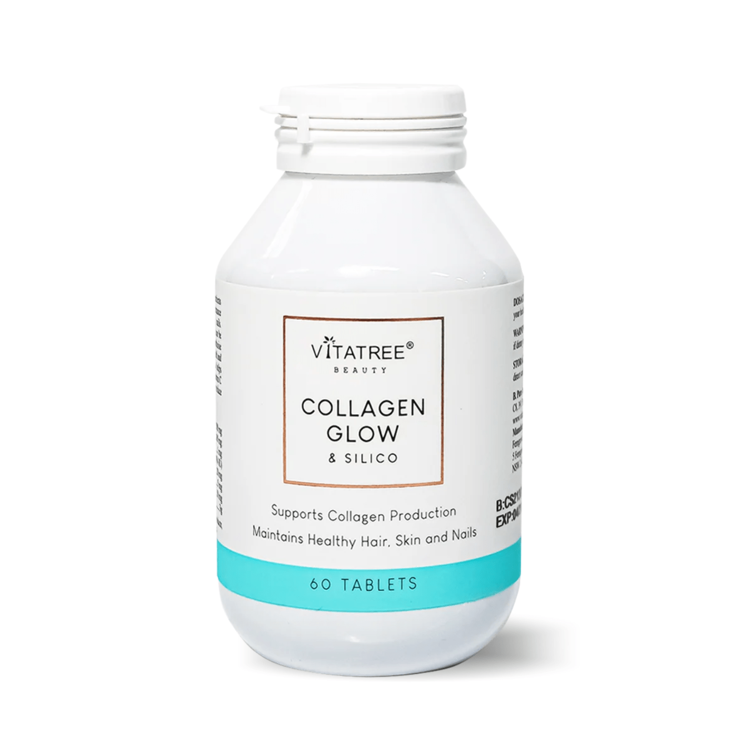 Vitatree Collagen Glow and Silico 60 Tablets - BeeVitamins