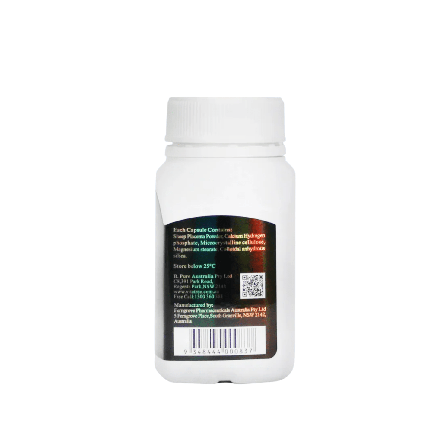 Vitatree Mega Sheep Placenta 80000 Max / 60 Capsules - BeeVitamins