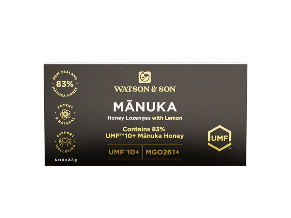 Watson & Son Manuka Honey Lozenges with Lemon UMF 10+ Manuka Honey - BeeVitamins
