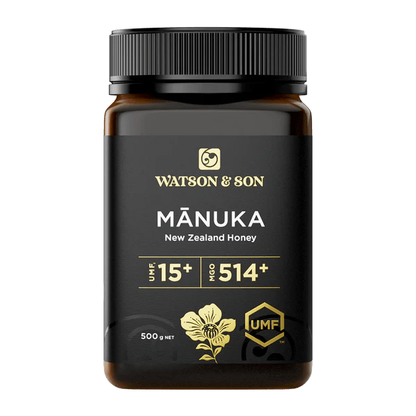 Watson & Son UMF 15+ (MGO 514+) Manuka Honey 500g - BeeVitamins