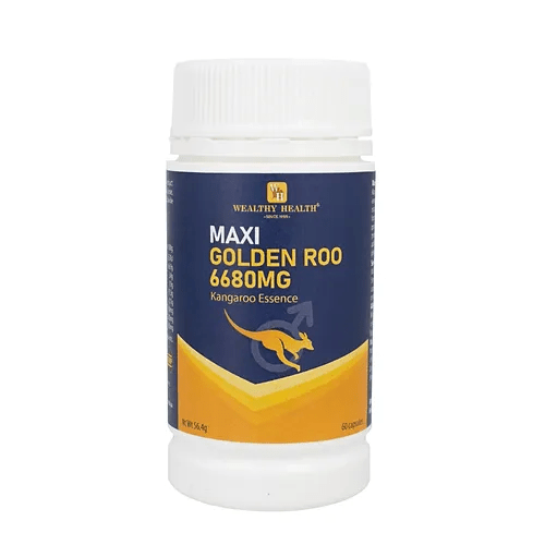 Wealthy Health Maxi Golden Roo 6680MG 60 Capsules - BeeVitamins