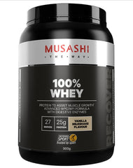 Musashi 100% Whey Protein Powder Vanilla flavour 900g