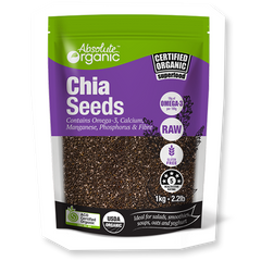 Absolute Organic Chia Seeds Black 1Kg