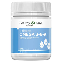 Healthy Care Ultimate Omega3, 6, 9 / 200 Capsules