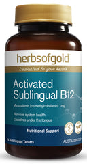 Herbs of Gold Activated Sublingual B12 / 75 Tablets