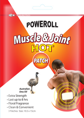 Poweroll Muscle & Joint Hot Patch x 3 Patches