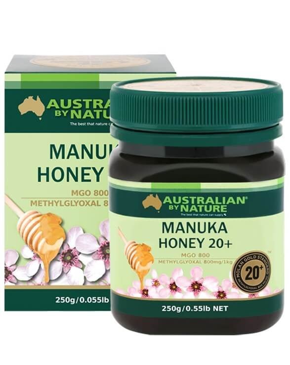 Australian By Nature 20+ 250g Manuka Honey - 100% New Zealand (MGO 800) - BeeVitamins