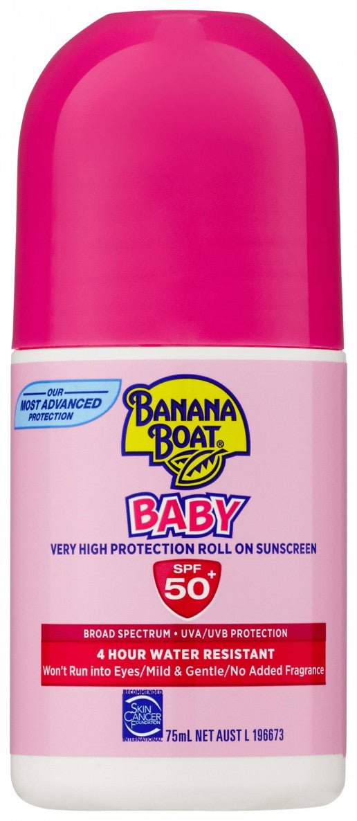 Banana Boat Baby Roll On SPF 50+ 75ml - BeeVitamins