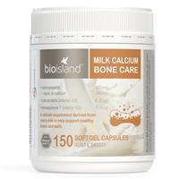 Bio Island Milk Calcium Bone Care 150 Softgel Capsules - BeeVitamins
