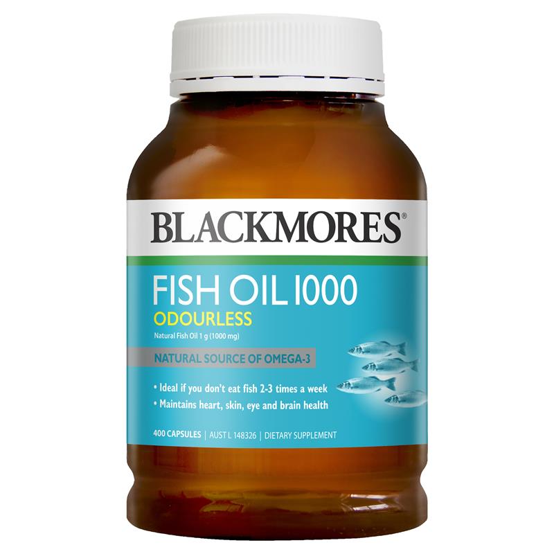 Blackmores Odourless Fish Oil 1000mg 400 Capsules - BeeVitamins