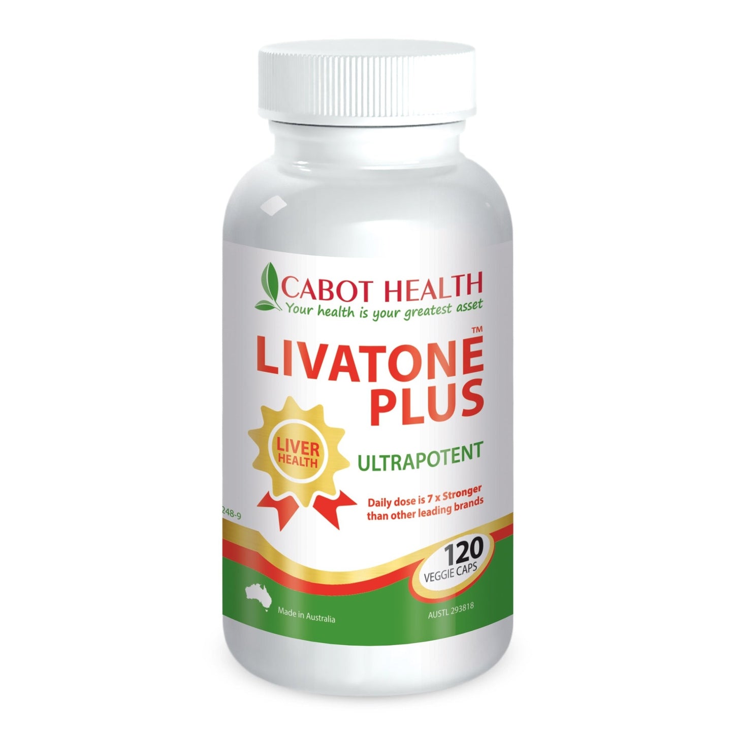 Cabot Health LivaTone Plus 120 Capsules - BeeVitamins