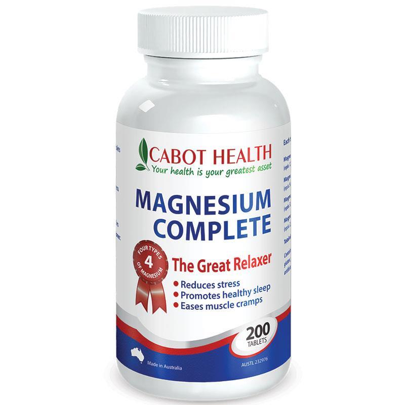 Cabot Health Magnesium Complete 200 Tablets - BeeVitamins