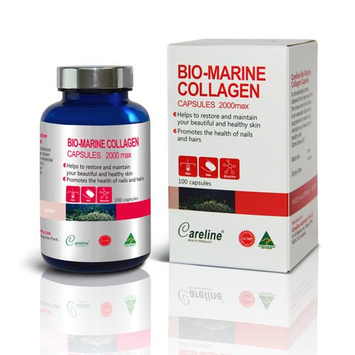Careline Bio - Marine Collagen 2000Max 100 Capsules - BeeVitamins