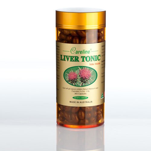 Careline Liver Tonic Milk Thistle 13000mg 365 Capsules - BeeVitamins