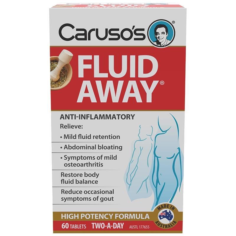 Caruso's Fluid Away 60 Tablets - BeeVitamins