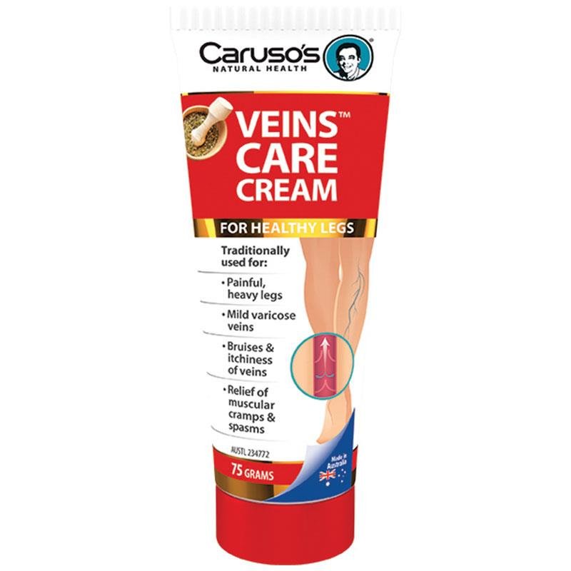 Caruso's Natural Health Veins Care Cream 75g - BeeVitamins