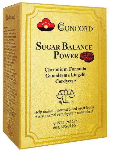 Concord Sugar Balance Power 60 Capsules - BeeVitamins