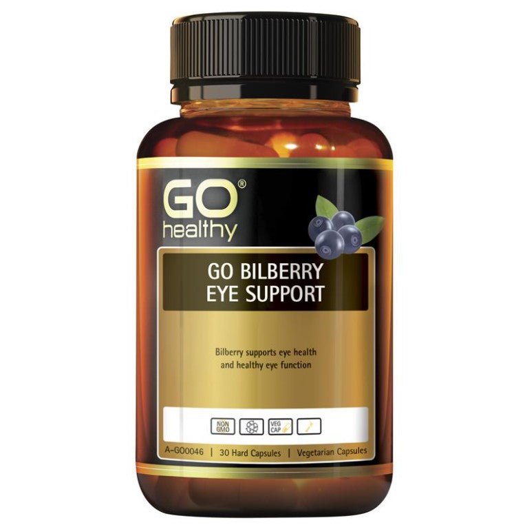 Go Healthy Bilberry 20000mg 30 Vege Capsules - BeeVitamins
