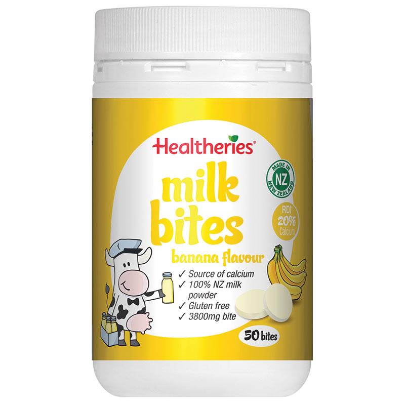 Healtheries Milk Bites Banana Flavour 50 Bites - BeeVitamins