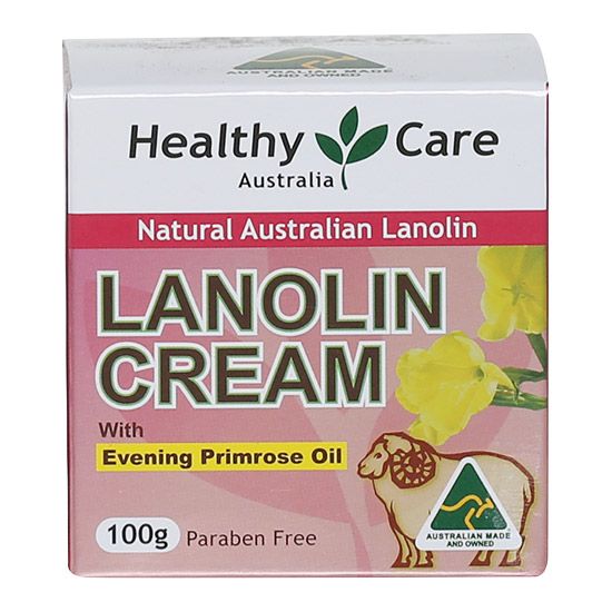 Healthy Care Lanolin cream with Evening Primrose Oil 100g - BeeVitamins