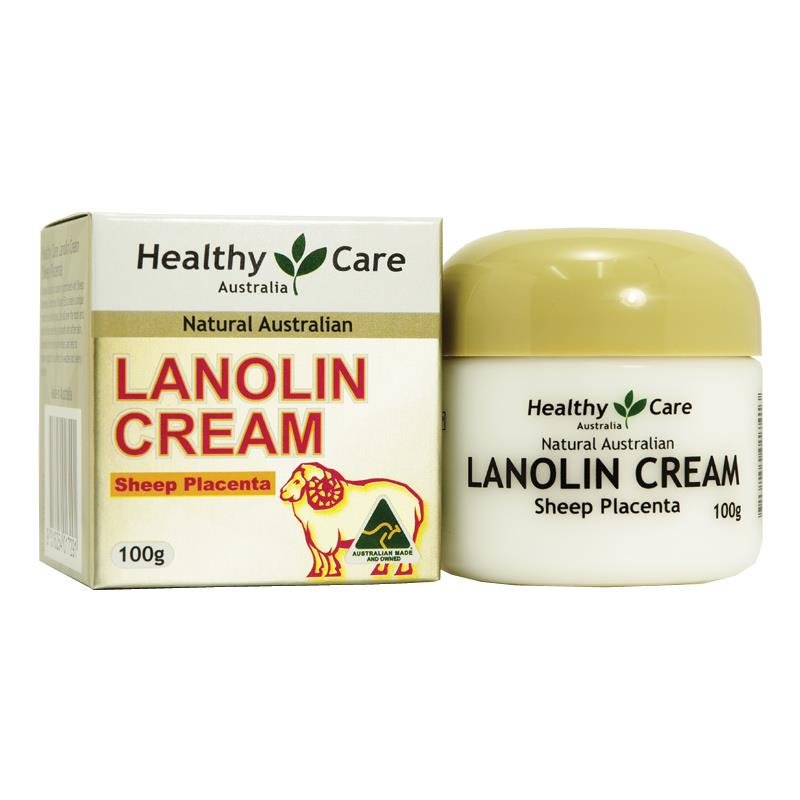 Healthy Care Lanolin cream with Sheep Placenta 100g - BeeVitamins