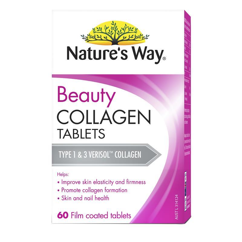 Nature's Way Beauty Collagen 60 Tablets - BeeVitamins