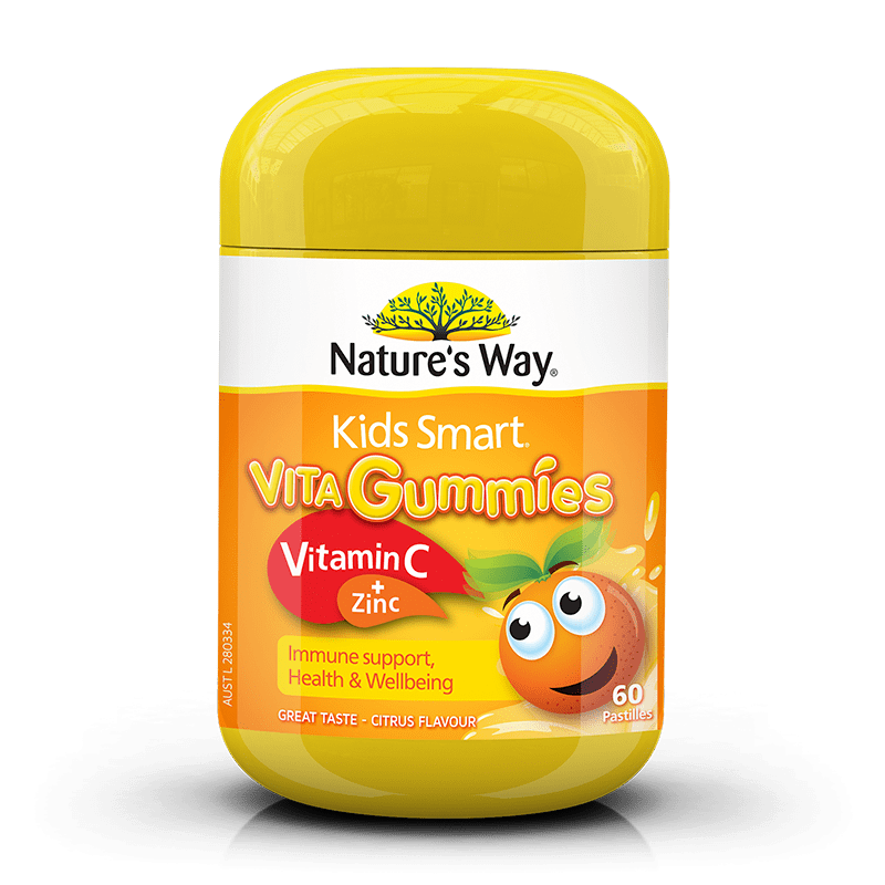 Nature's Way Kids Smart Vita Gummies Vitamin C + Zinc 60 Pastilles - BeeVitamins