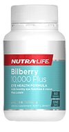 Nutralife Bilberry 10,000 Plus / 60 Tablets - BeeVitamins