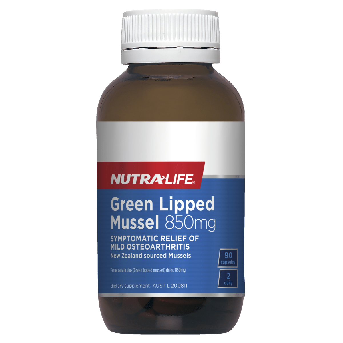 Nutralife Green Lipped Mussel 850mg 90 Capsules - BeeVitamins