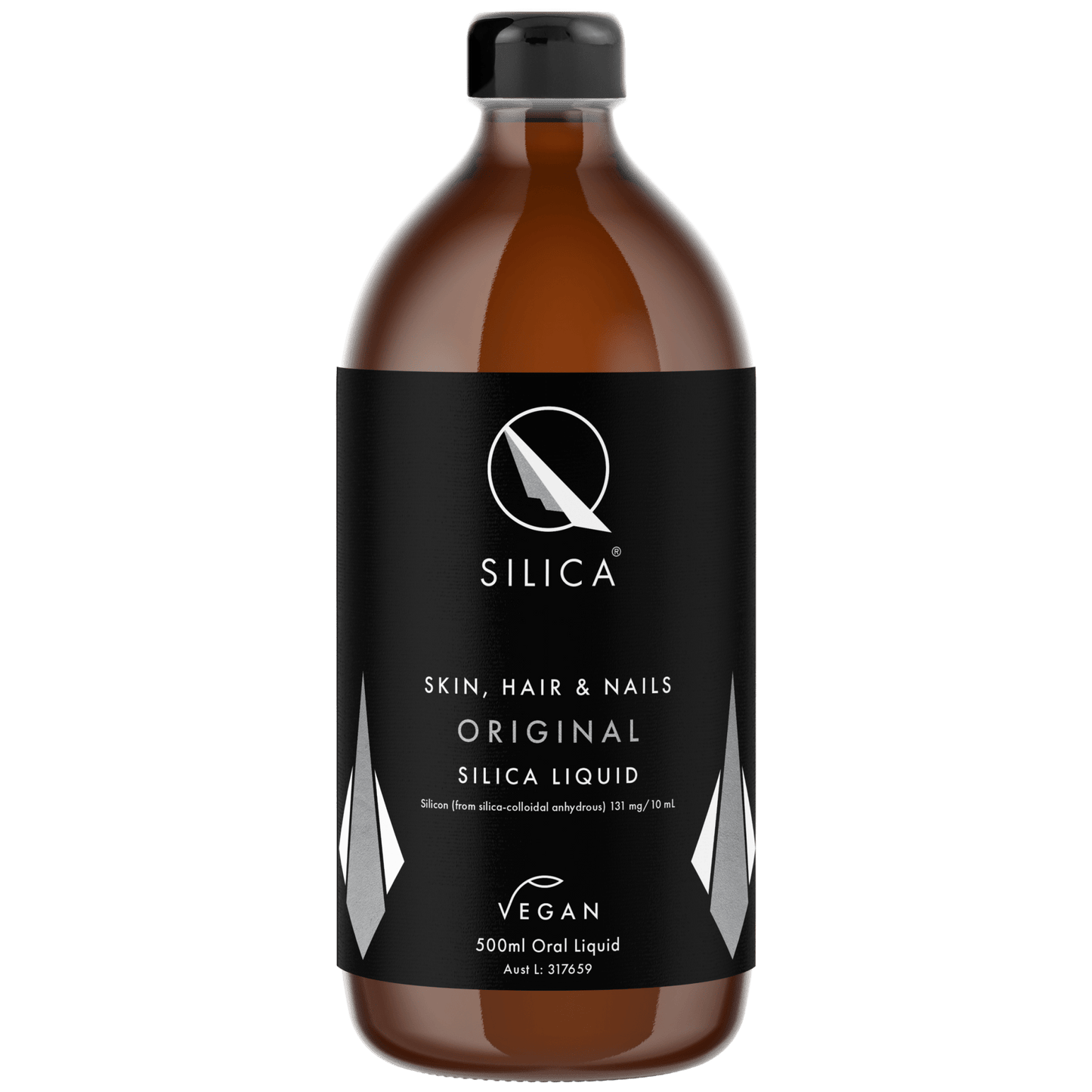 Qsilica Skin, Hair and Nails Original Silica Liquid 500ml - BeeVitamins