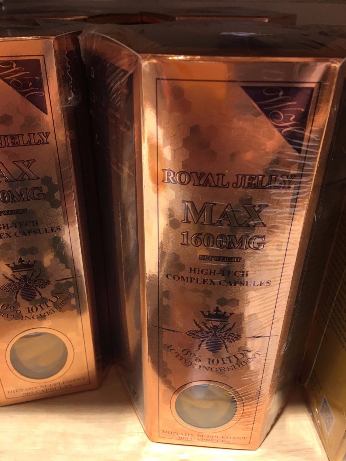 Royal Jelly Australia Wealthy Health MAX 1600 mg 6% 10 HDA – 365 Capsules Premium Quality - BeeVitamins