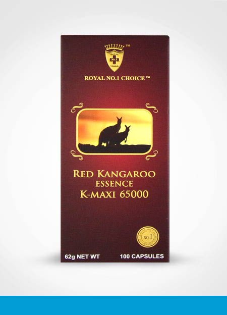 Royal No.1 Choice Red Kangaroo Essence K - Maxi 65000 / 100 Capsules - BeeVitamins