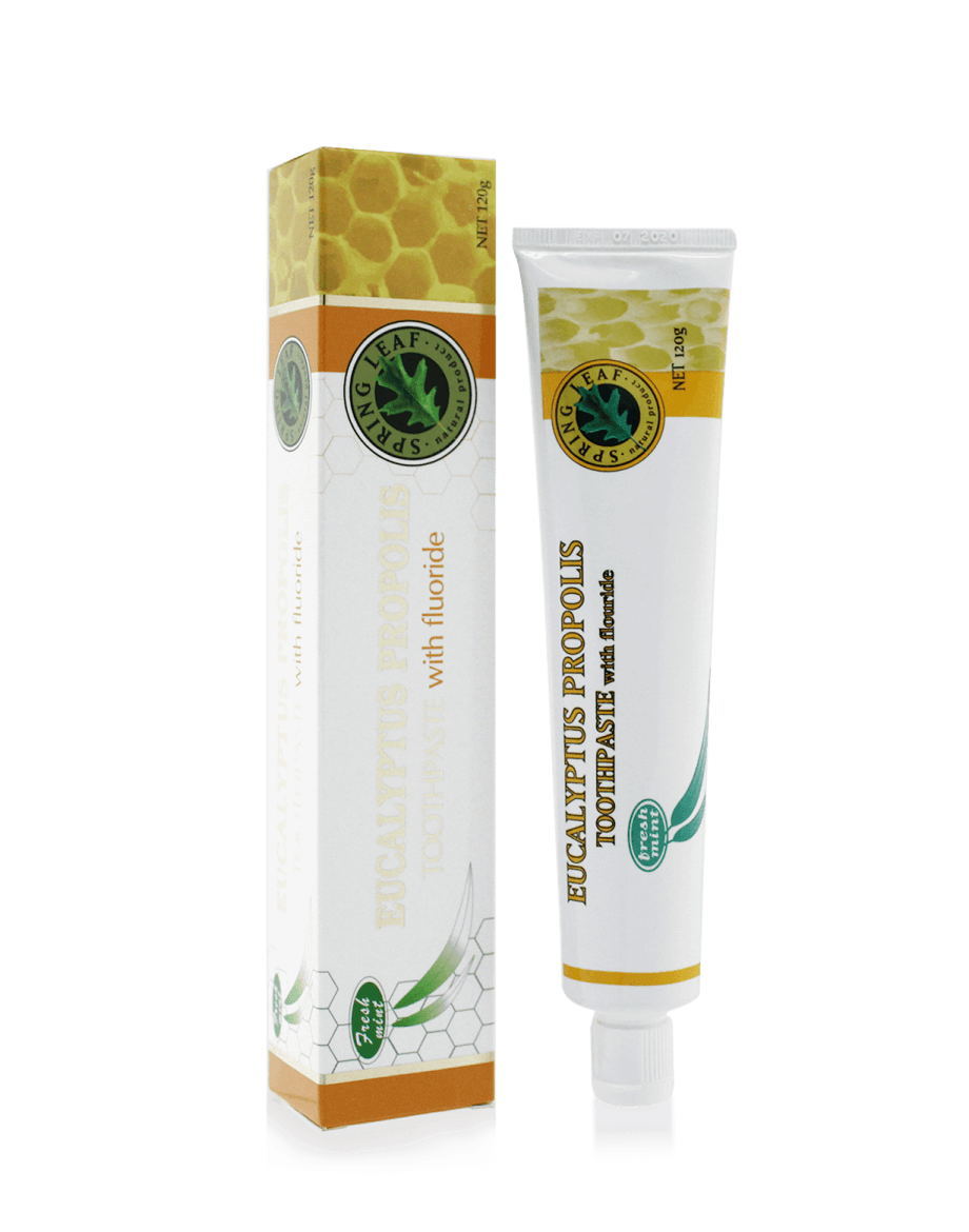 Spring Leaf Eucalyptus Propolis Toothpaste with fluoride - BeeVitamins